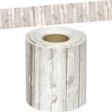 WHITE WOOD STRAIGHT ROLLED BORDER