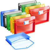 Hotfix Pack Of 10 Multicolour A4 Document File Folders, Secure Snap Button Lock, Reinforced Stitched Edges, Poly Cloth Border Fi