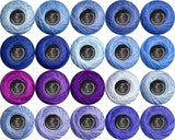 Soft 20 Colors Classic Crochet Thread 20 Pack,100% Cotton (Cornflower Blue-553-3838)
