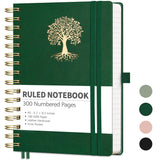 Rettacy Spiral Journal Notebook, 300 Numbered Pages, A5 (5.7 X 8.3)