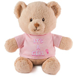 GUND It's a GirlSustainable Message Bear with Pink T-Shirt, Teddy Bear Made from 100% Recycled Materials for Ages 1 and Up, 