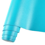 HGUAN Smooth Solid Color Sky Blue Faux Leather 12X53(30cmX135cm),Faux Leather Sheets Roll Very Suitable for Making Crafts, Leath