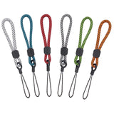 YOUOWO Lanyards Finger Small Strap 6 Pack Rope Small Wrist Lanyard For Phone Cases Keys Short Keychain USB ID Card Badge (6 Colo