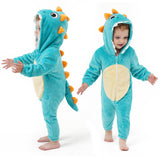 DILUFUN Baby Infant Boys Girls Dinosaur Onesie Costume,Toddler Halloween Cosplay Onesie Costume,Funny Warm Dress Outfit 3-36mont