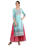 Aurelia Women Floral Print Viscose Straight Kurta_22FEA11726-502009_S