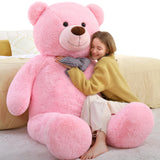 Toys Studio Giant Teddy Bear, 70.8 Inch Big Pink Stuffed Animal Life Size Plush Bear Toy Gift for Girlfriend Kids Christmas Birt