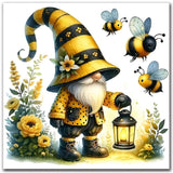 igoodom Diamond Art Kits for Adults, Gnome Diamond Art Kits, Full Drill Round Gnome Diamond Painting Kits, DIY Gem Art and Craft