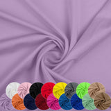Nylon Spandex Fabric, 80% Nylon, 20% Spandex, Swimwear, Activewear Fabric 4 Way Stretch Sports, Dance, Yoga (Purple, 2 Yard)