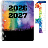 Global Datebooks 20262027 Middle & High School Student Planner 8.5inch x 11inch Dated Weekly & Monthly Academic Planner w/Ruler/Boo