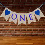 Funcart One (1st Month/Year) Celebration Banner for boy