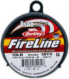 The Beadsmith Fireline by Berkley MicroFused Braided Thread 10lb. Test, 008/.20mm Diameter, 50 Yard Spool, Smoke Grey Sup