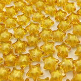 Jmassyang 50 Pcs 19mm Acrylic Star Pony Beads Colorful Clear Loose Spacer Plastic Beads for DIY Necklace Earrings Lanyard Jewelr