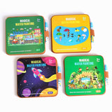 Toplu Magical Water Painting Book for Kids Reusable Water Drawing Pad with Pen MessFree Coloring Activity for Toddlers Age