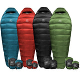 Summit Down Sleeping Bag 30 Degree (30F) 800+ Fill Power Water Resistent Under 2lbs Ultralight Backpacking Mummy Sleeping Bag fo