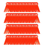 Trendivibe 100 Pieces Garden Plant Clips Flower Vine Clips For Climbing Plants Cucumber Red