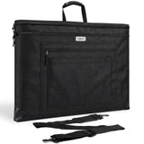 JusArt Art Portfolio Bag, 20x26 Light Weight Portfolio Folder Case with Adjustable Shoulder Strap, Leather Corners, Waterproof A
