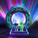 Northern Galaxy Light Projector with Plasma Ball,Remote Control LED Night Light Aurora Portal Projector with Bluetooth Speaker, 