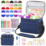 Aeelike Crochet Kit for Beginners, Complete Beginners Crochet Kit for Adults Including Two Tpyes of Crochet Hooks, 1693 Yards Ya