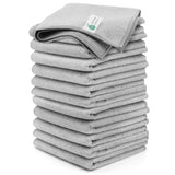 GREEN POMELO Microfiber Cleaning Cloths12 Pack,Microfiber Towels for Cars & Kitchen,Highly Absorbent Cleaning Towel,Lint Free S