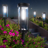 BITPOTT Bright Solar Pathway Lights, 4 Pack Solar Lights Outdoor Waterproof IP65, Long Lasting Outdoor Light for Yard Garden Wal