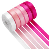 LIUYAXI Pink Satin Ribbon 3/8 Inch X 6 Rolls Total 60 Yards Double Faced Pink Ribbon Set for Gift Wrapping Craft Wedding Decorat