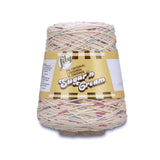 Lily Sugarn Cream Cotton Cone Yarn, 14 oz, Potpourri Prints, 1 Cone