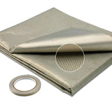 Faraday Fabric,Faraday Cloth 43.3x72 Material Protection Nickel Copper Fabric Kit with Faraday Conductive Tape for DIY Faraday C