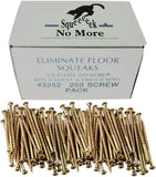 SQUEEEK NO MORE Counter-Snap Screws for SQUEEEK NO MORE Squeaky Floor Repair Kit - Replacement Screws - Zinc-Plated, Rust-Resist