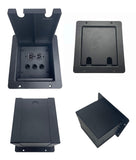 ProCraft Pro Audio Recessed Floor Pocket Box. Loaded AC Duplex and PrePunched for 3 D XLR's Made in the USA