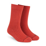 Dynamocks MenS And WomenS Combed Cotton Crew Length Socks (Pack Of 1, Multicolour) (Size Uk 712) (Solid Crew Rust)