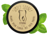 Simply Sooney Vegan Fluoride Free Toothpaste Powder Organic Peppermint Essential Oil I Natural Whitening I Stronger Teeth (3.5 o