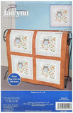 Janlynn Stamped Cross Stitch Quilt, Block Owl