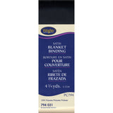 Wrights 117794031 Single Fold Satin Blanket Binding, Black, 4.75Yard