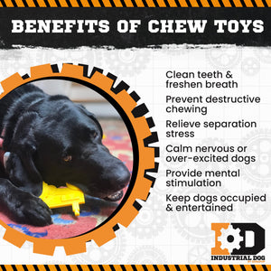 Sodapup Industrial Dog Tractor - Durable Dog Chew Toy Made In Usa From Non-Toxic, Pet Safe, Food Safe Nylon Material For Mental