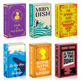 Sunnychicc 6 Pcs Book Sponges NonScratch Novel Design for Dishes Pots