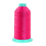 Mandala Crafts Size 138 420D T135 Bonded Nylon Thread - Hot Pink 1250 YDs Tex 135 Heavy Duty Sewing Threads for Leather, Jeans, 