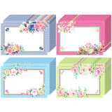Sieral 100 Pcs Disposable Tea Party Placemats 16 x 11 Inch Disposable Flower Paper Place Mats Floral Afternoon Tea Party Decorat