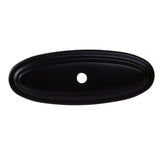 GlideRite Hardware 1034MB25 3 inch Long Thin Oblong Ring Cabinet Back Plate 25 Pack, Matte Black Finish