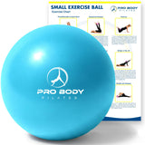 ProBody Pilates Small Exercise Ball - 9 Inch Workout Ball for Stability, Barre, Yoga, Core & Physical Therapy, Home Gym & Office