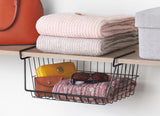 Whitmor Wire Under the Shelf Basket - Black