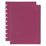 PATIKIL 1 Set Leather Discbound Notebook Cover, 7.6inch x 9.57inch Medium Size Disc Planner Cover for Disc Notebook Office Product, Pi