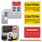 LATING Generator Interlock for Square D QO or Homeline 100 or 125 Amp Panels with 3/4 to 7/8 Inches Spacing, Brushed Nickel
