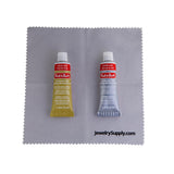 Rub-N-Buff 2 Color Assortment with Premium Buffing Cloth (Silver Leaf, Gold Leaf)-New Condition