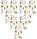 Playhouse Loony Tunes Bugs Bunny and Friends Pack of Three Perforated Sticker Half-Sheets - 3 Packs