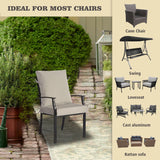 Goodgoods 20x42 Outdoor Dining Chair Cushion Set of 1 Patio Furniture Cushion Resilient Foam Filling Water-Proof Stain-Resis