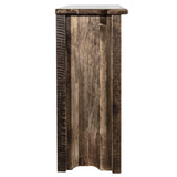 Montana Woodworks Homestead Collection Accent Cabinet With Laser Engraved Elk Design, Left Hinged, Stain & Clear, Stained & Clea