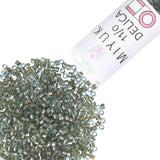 Miyuki Delica Seed Beads - Size 11/0 (1.6 mm), DB2379, Fancy Blue Silver-Lined, 7.2 g, Approx. 1440 Beads, Made in Japan