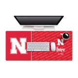 YouTheFan NCAA Nebraska Cornhuskers Logo Series Desk Pad
