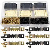 Renashed 240pcs Sawtooth Picture Frame Hook Hanging Picture Hangers Kit with Screws Double Hole Accessories for Wall Mounting Pa