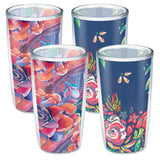 Tervis Modern Tabletop Collection - Magnolia Bouquet Made in USA Double Walled Insulated Tumbler Cup Keeps Drinks Cold & Hot, 16
